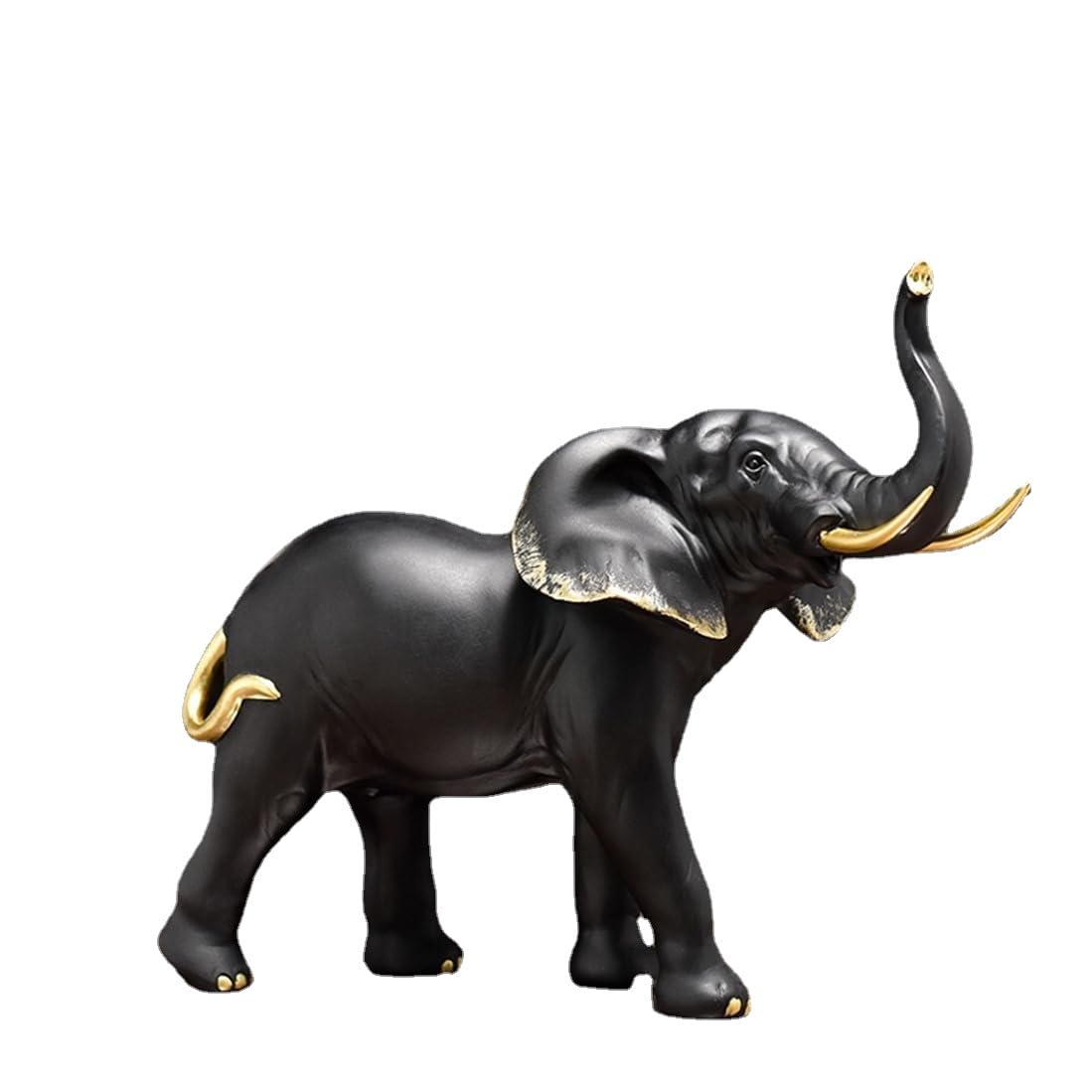 DFrywdgSEY Animal statue, Elephant Resin Animal Statue Home Decor Tabletop Ornament Modern Fashion Figurine Craft