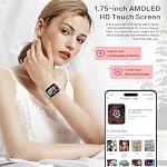 2025 Smart Watch for Women, 1.75" Bluetooth Call, Da GPT AI Smartwatch, 24/7 Heart Rate Blood Oxygen Stress Sleep Monitor, IP68 Waterproof Fitness Watch,120+ Sport Fitness Tracker for Android iOS Pink