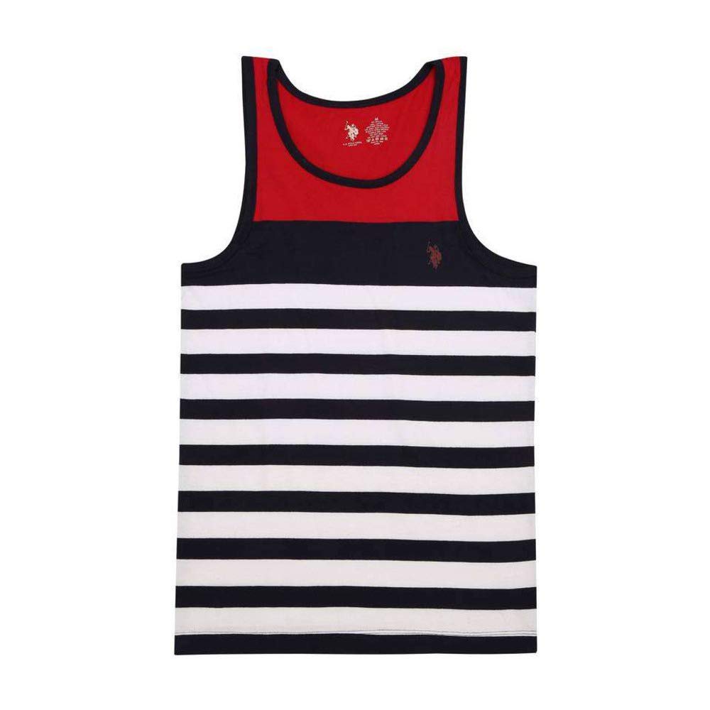 u.s. polo assn. Men Assorted I555 Comfort Fit Stripe Cotton Regular Fit Vest - Pack of 1-picture-14