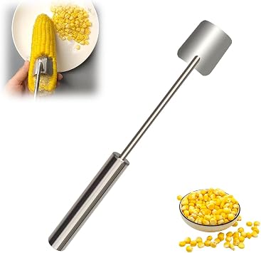 Corn Peeler, 2025 New Corn Cob Peeler, Stainless Steel Long Handle Corn Stripping Tool, Corn Peeler for Corn on the Cob, Corn on the Cob Remover for Home Kitchen, Restaurant, Picnic 1pcs