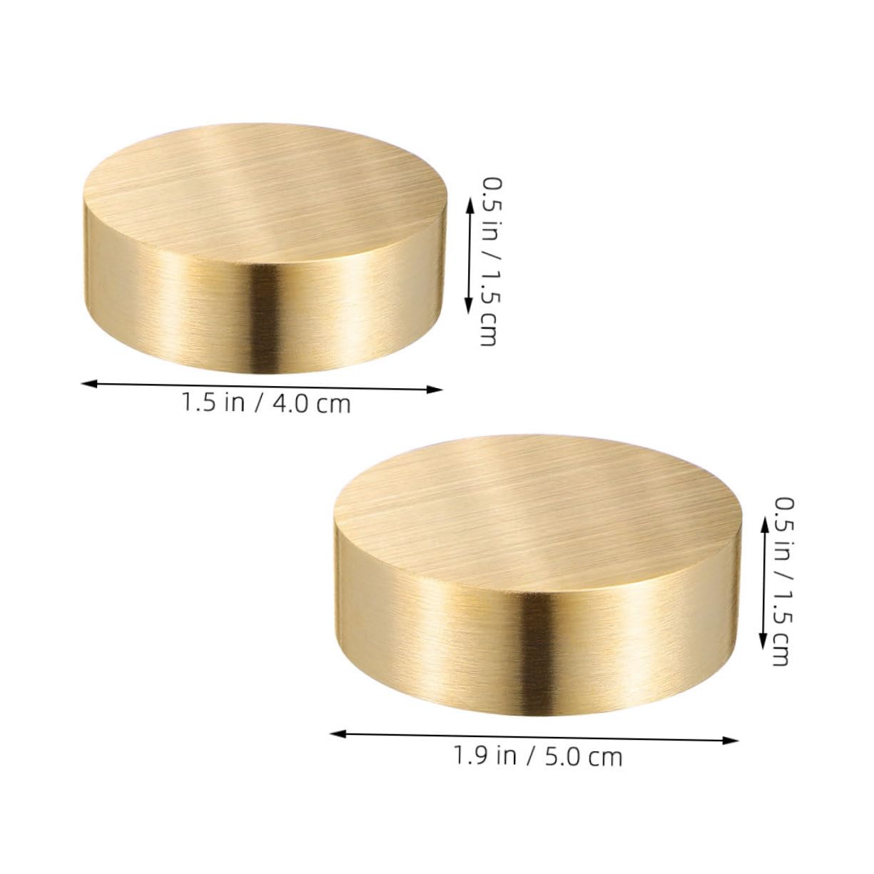SOIMISS 2stücke Runder Briefbeschwerer Aus Messing Runder Briefbeschwerer Mit Chinesischer Kalligraphiemalerei Massiver Messing Für Zuhause Und Büro Und Block Für Schreiben Und Malen
