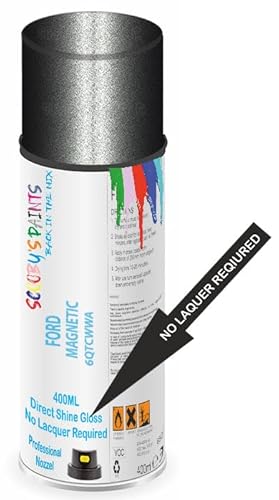 SCOOBYS PAINTS BACK IN THE MIX Direct Gloss Aerosol Spray Paint For Ford Magnetic Code: 6Qtcwwa No Lacquer Required