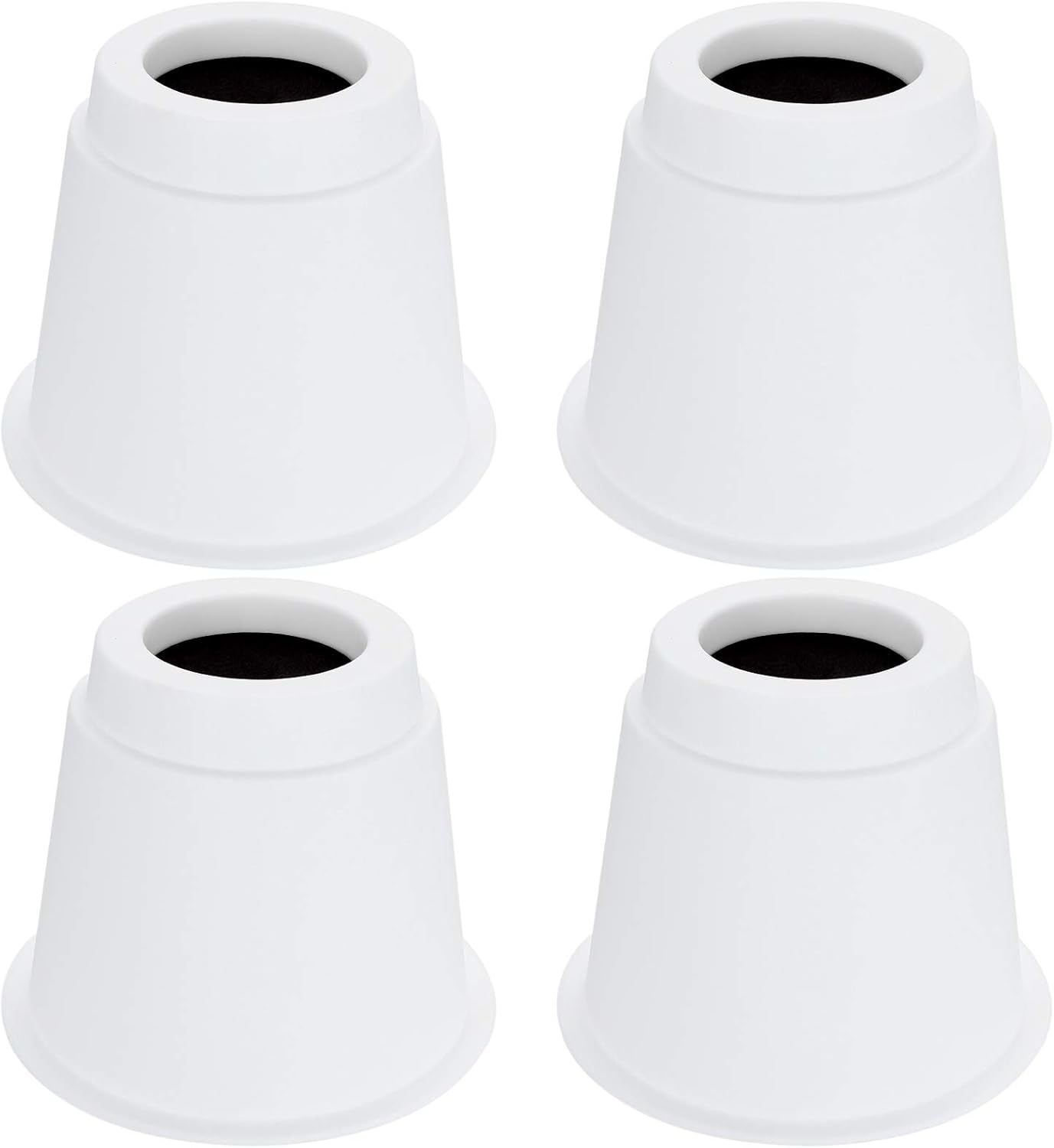 BSTKEY Set of 4 Pieces Round Bed Risers Chair Risers Desk Risers Table