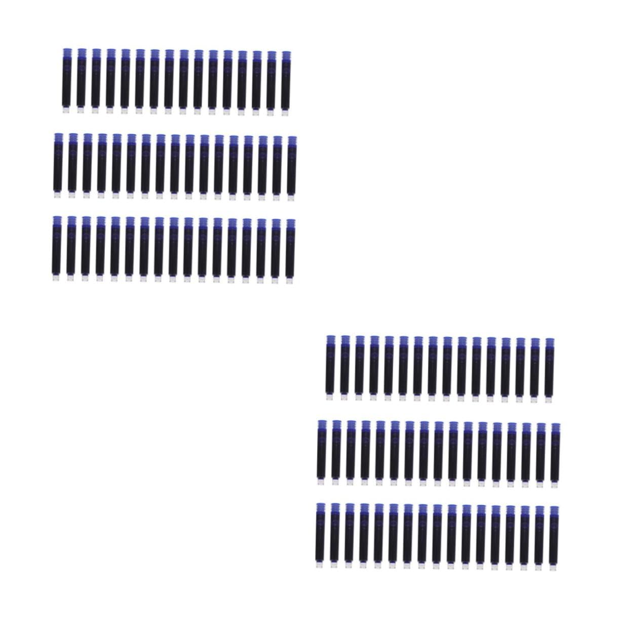 OSALADI 2 Set Ricariche Per Stilografiche Set Sostituzione Per Penne Materiale Resistente Facile Installare Per Scuola Ufficio E Casa 100 Pezzi * 2
