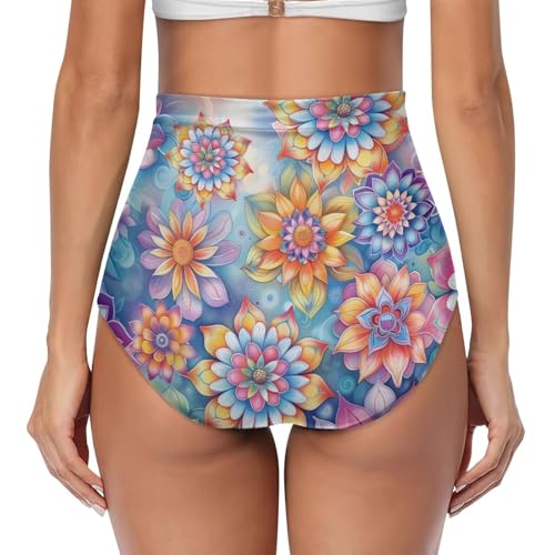 AFPANQZ Womens Swim Shorts High Waisted Slimming Quick Dry Trunks Lightweight High Waisted Swimwear Bottoms3