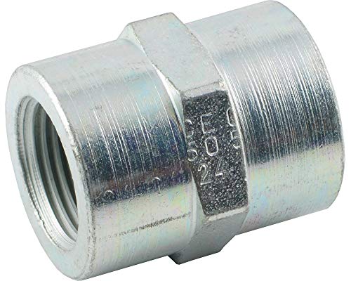 Fittingteile - Manchon avec filetage NPT - Raccord hydraulique haute pression (matériau : acier inoxydable/taille de filetage : 3/8" NPT).