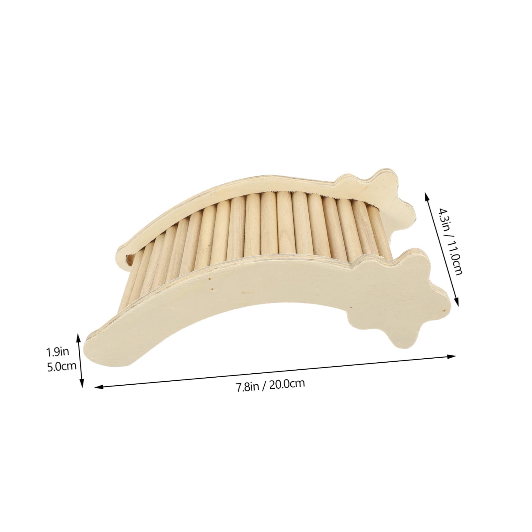FOMIYES 3 Pièces échelle d'escalade pour Hamster Jouets d'échelle de Rat Jouet Rat rongeurs hérisson Jouets pour Hamsters échelle de Chinchilla Animaux échelle en Bois échelle de Formation