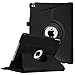 Price comparison product image Fintie Rotating Case for iPad 9.7 2018 2017(6th Gen, 5th Gen)/iPad Air 2/iPad Air  360 Degree Swivel Stand Smart Protective Cover with Auto Sleep Wake Feature, Black