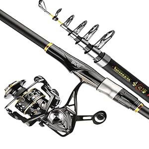 Visstang/visserspaal Hengel en haspel Combo’s Carbon Fiber Telescopische Hengel/Metalen Vissen Reel Zee Zoutwater Zoetwater Kit Hengel Kit Vistuig Haspelcombo’s (Size : 2.7M)