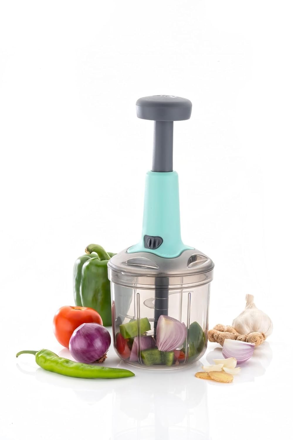 Kuruji Multipurpose Manual Vegetable Hand Push Chopper for Kitchen Dry Fruit Cutter Onion Chopper Kitchen Appliances Mini Mixer Grinder
