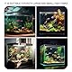 Aquarium Rückwand, 40 x 300CM Aquarium Folie Hintergrund, Generisch, PVC Statisch Haftender, Selbstklebende Folie Vinyl Hintergrund, Aquarium-Tapetendekorationen Schwarzer Für Aquarien