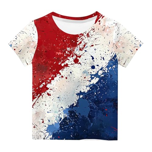 Girls 4th of July T-Shirt Short Sleeve American Flag Graphic Tees Shirts Summer Patriotic Tshirts Tops3