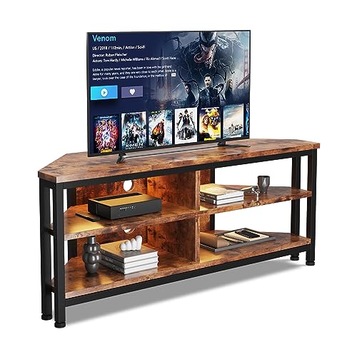 Dripex Mobile TV Credenza bassa Angolo Credenza per TV Tavolo Porta-tv Scaffale per Televisione 106x36x45.5 cm