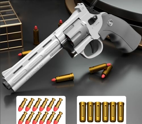 toy Plastic Guns, Foam Blaster Revolver Toy Gun ，Teens Garden Act...