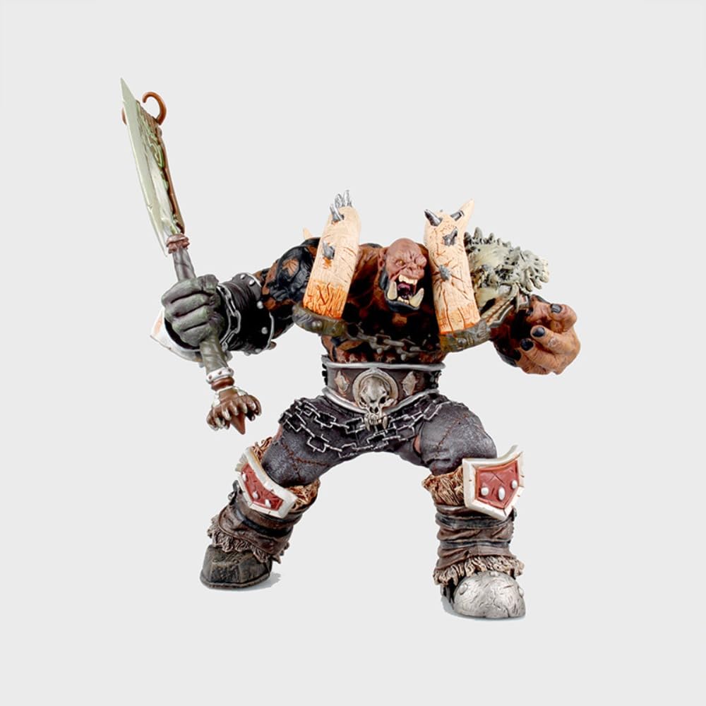 ENFILY for World of Warcraft DC 8th Generation Platinum Big Box Garrosh Hellscream Brainless Roar Boxed Figure Handmade PVC Anime Manga Character Model Statue Figure Collectibles Decorations Ge