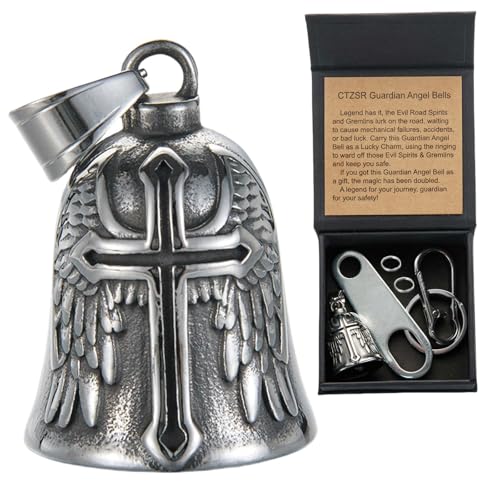 Image of Motorcycle Bell Guardian Angel Gremlin Lucky Charm Gift For Riders