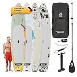 Capital Sports Tabla Paddle Surf Hinchable, Stand Up Padel Surf Hinchable Apta para Yoga, Padelsurf para Adultos y Niños, Tablas Paddle Surf Remo Fibra Vidrio, Bolsa y Bomba Inflable 365cm/11.9ft