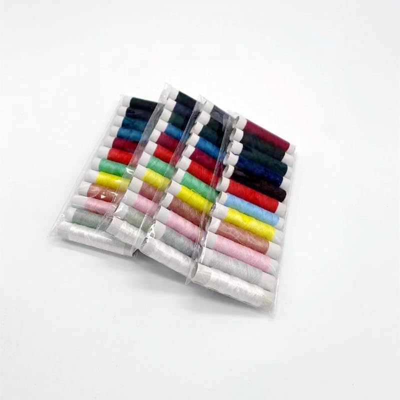 Hilo de coser de poliéster 12 colores surtidos miniatura 4