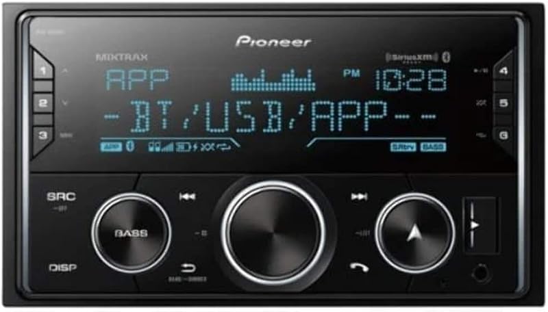 Receptor de medios digitales de doble DIN MVH-S620BS con funciones de audio mejoradas, compatibilidad mejorada con la aplicación ARC, MIXTRAX, Bluetooth integrado y preparado para SiriusXM