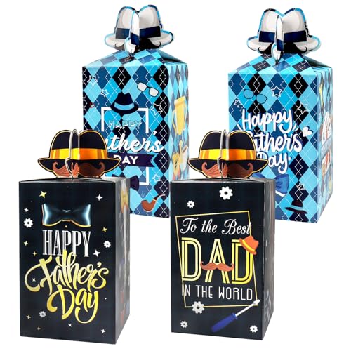Boîtes cadeaux fête des pères emballage homme et décorations anniversaire noir