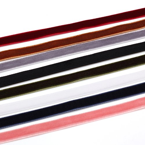 MILAKOO Velvet Choker Necklace Set For Women Gothic Tattoo Lace Black Chokers2