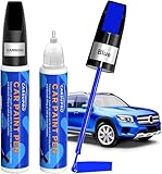 Carsupro Touch Up Paint for Cars,2-In-1 Automotive Touch up Paint, Car Paint Scratch Repair,Color Accurate Quick Fix and Convenient Operation with Varnish Coating Pen（Blue）