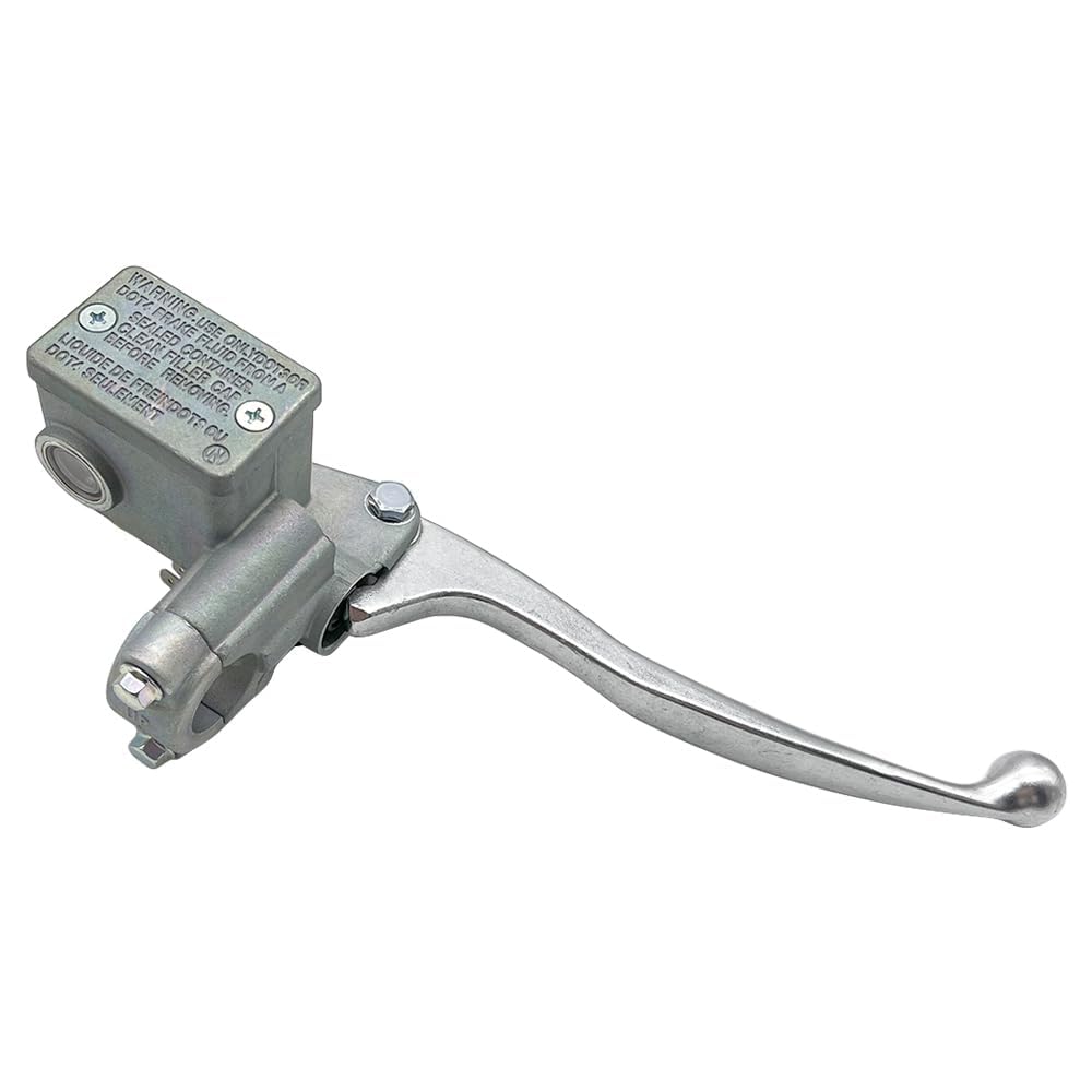 Pompa Cilindro Maestro Freno Anteriore Destra Adatta per Yama-ha YFZ450 Raptor 250 700 Grizzly 550 700 Kodiak 700 YFM250 YFM550 YFM700 (Argento)