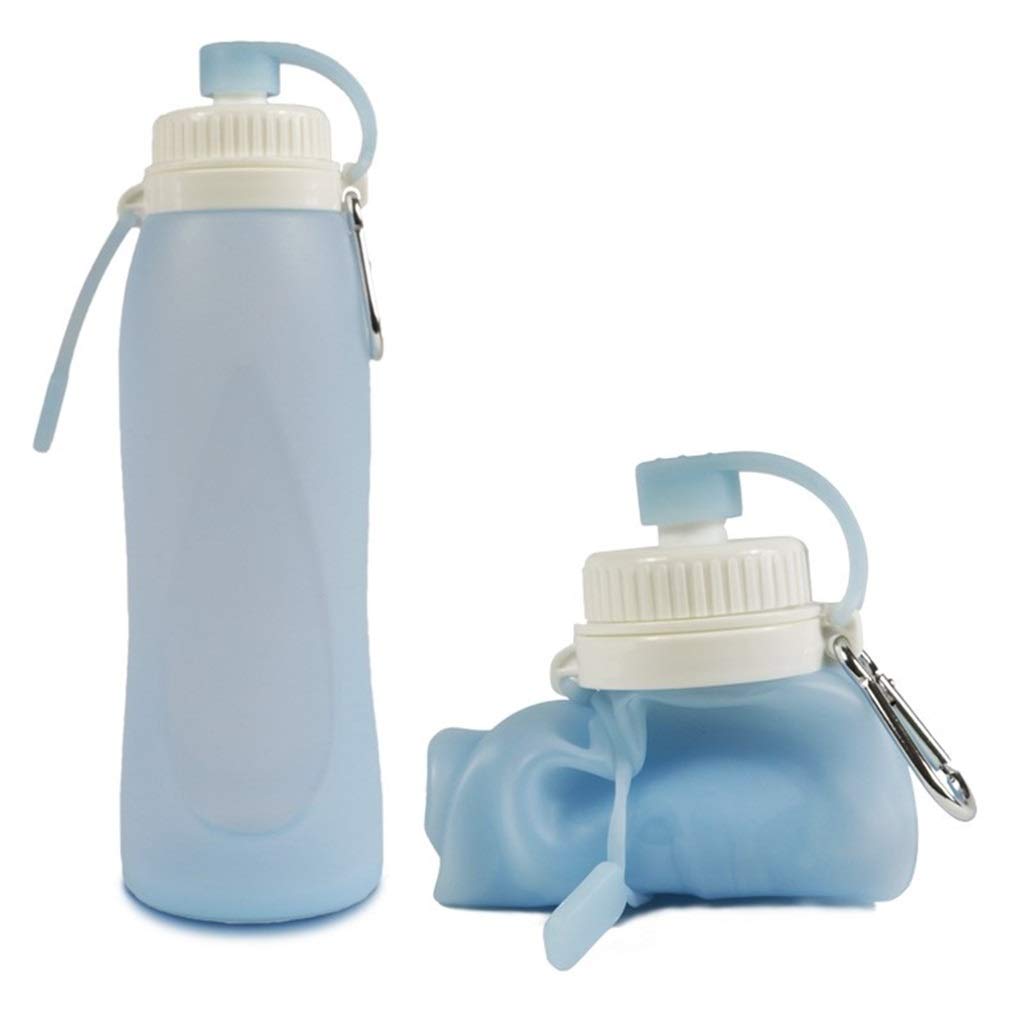 Faltbare Wasserflasche, 500 Ml Kieselgel Tragbar Weichwasserbeutel Benutzt for Outdoor-Sportarten