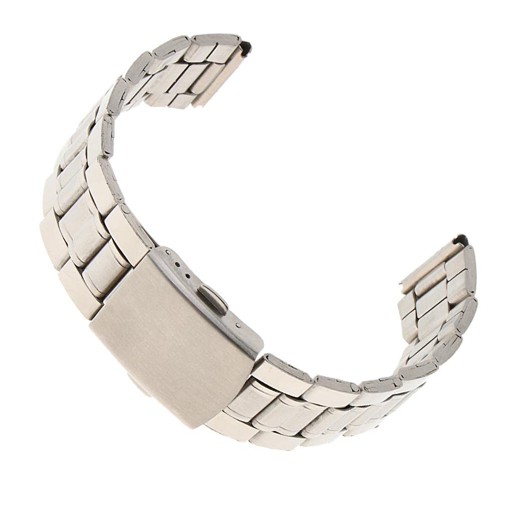 CALANDIS® Men Watch Band Solid Stainless Steel Strap Silver Folded Clasp 18mm (B09ZTXZMQ4) Amazon Price History, Amazon Price Tracker
