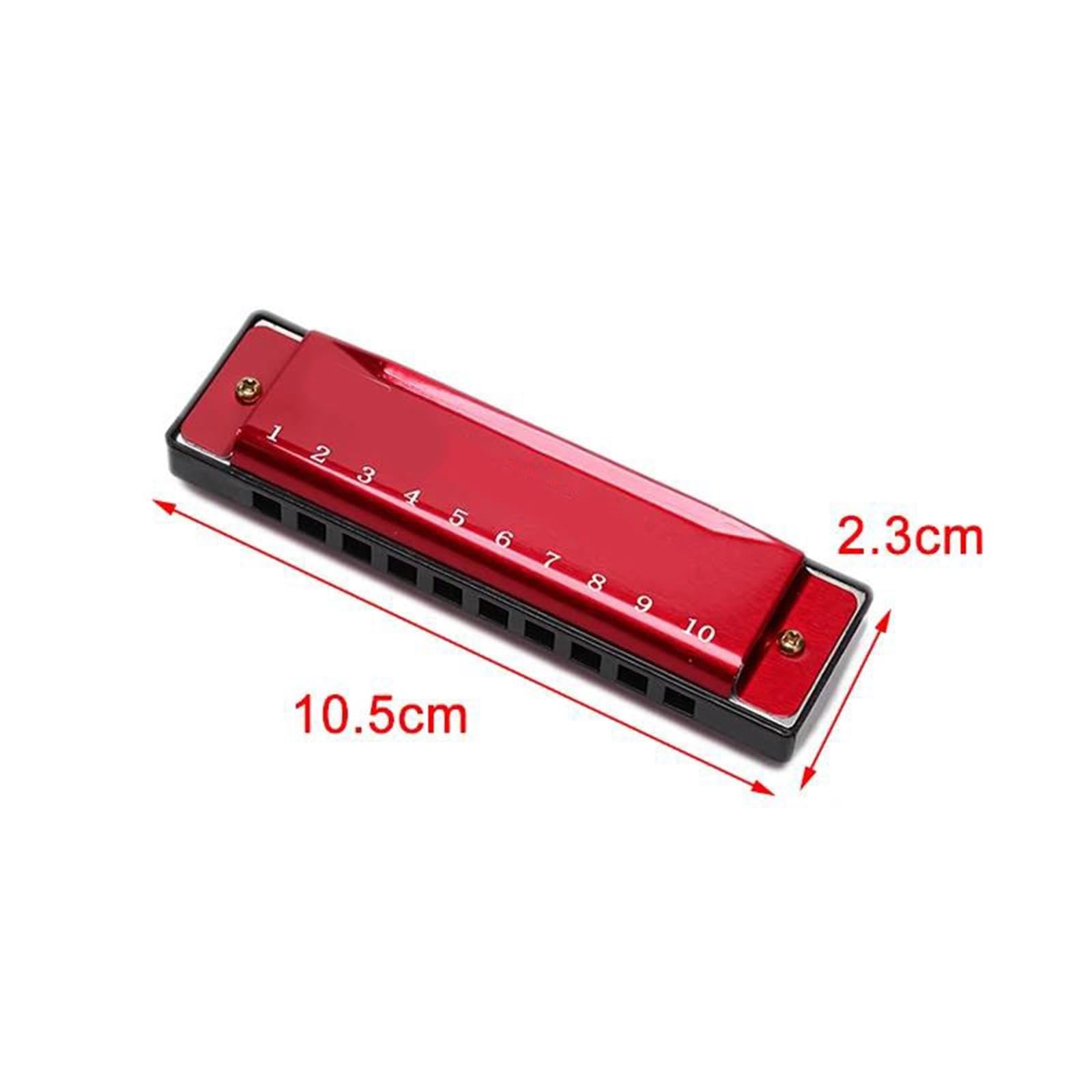 Harmonijka Dorosłych 10 otworowa Harmonijka Odpowiednia Dla Początkujących I Nauczycieli(Red)