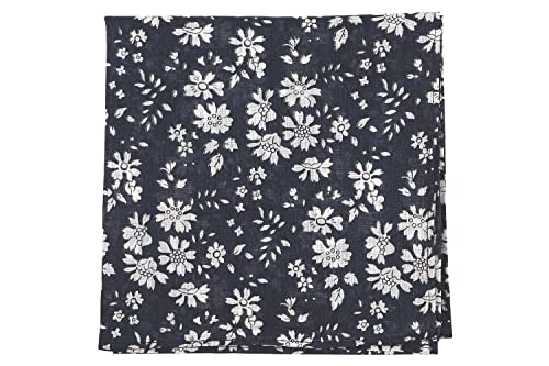 DDintex ディーディーインテックス FLORET LONDON ビンテージクロス SLカペル ネイビー 50×50cm