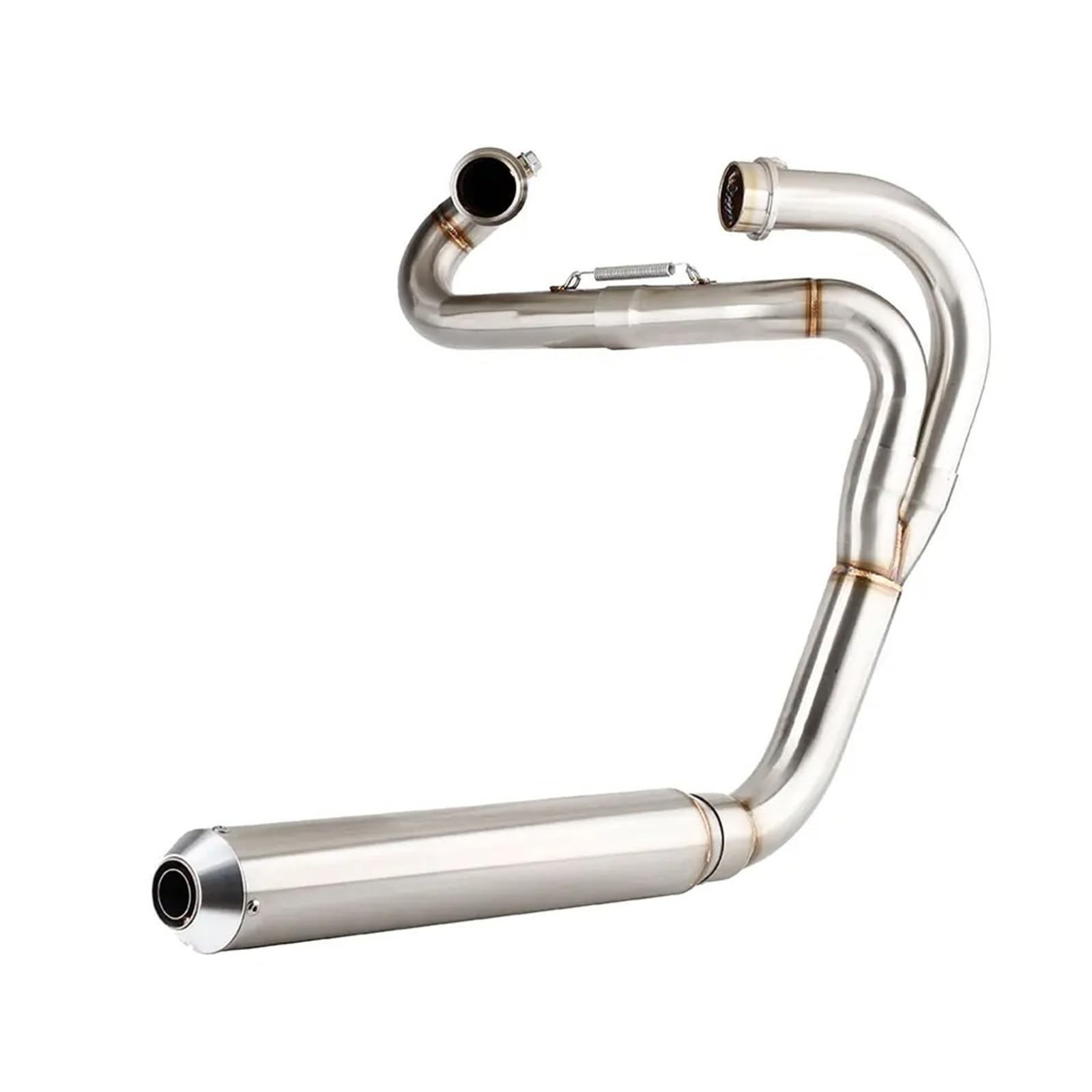 Silenziatore moto completo di scarico moto per Triumph per Scrambler 900 2017-2025 Silenziatore completo 2:1 a montaggio basso con intestazione per Scrambler 900