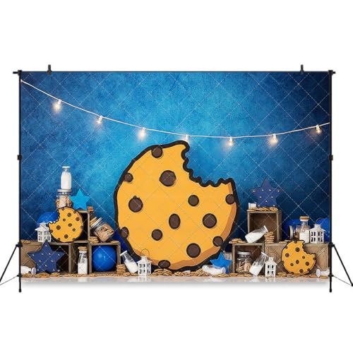 Fondo fotográfico Azul 7x5 ft vinilo durable miniatura 1