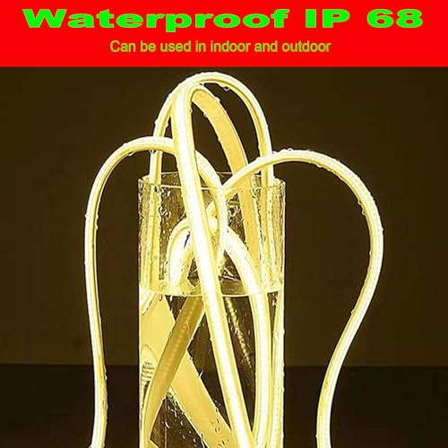 Tira de luces LED COB 5m 110V 3500K regulable miniatura 6