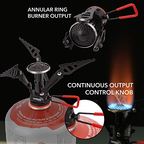 Ul2600 Pro Solo Backpacking Single Burner Isobutane Pocket Stove For Camping Lightweight Small Backpack Canister Stoves Portable Gear For Hiking Camp Cooking #TOP4