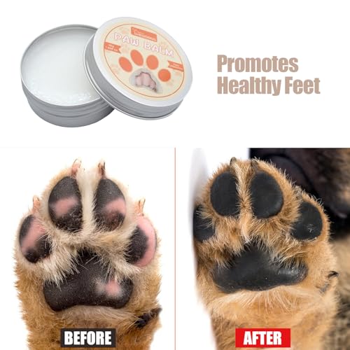 LIBAIDZ 1 Pcs Pfotenbalsam Hund 50 g,Pfotenschutz Hund Sommer und Winter,Pfotenbalsam für Hunde,Pfotenpflege für Hundepfoten und Katzen,Pfotenbalsam Nasenbalsam,Hunde Pflege Pfotencreme