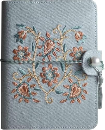 Carnet vintage bleu pour écrire vos souvenirs de voyage, bloc-notes nomade A6