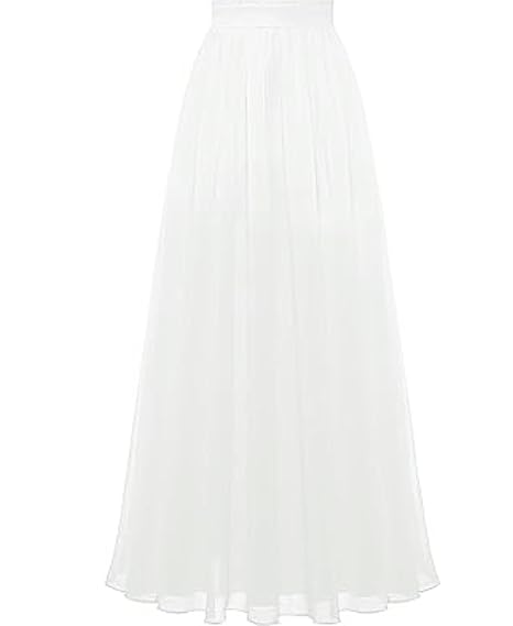 Georgette Flairy Long Frilly Skirt