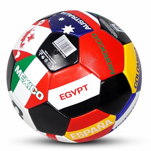 Image of Hamleys FIFA World Cup 2026 Official Licensed Merchandise | Size 5 Football | Black Multiflag