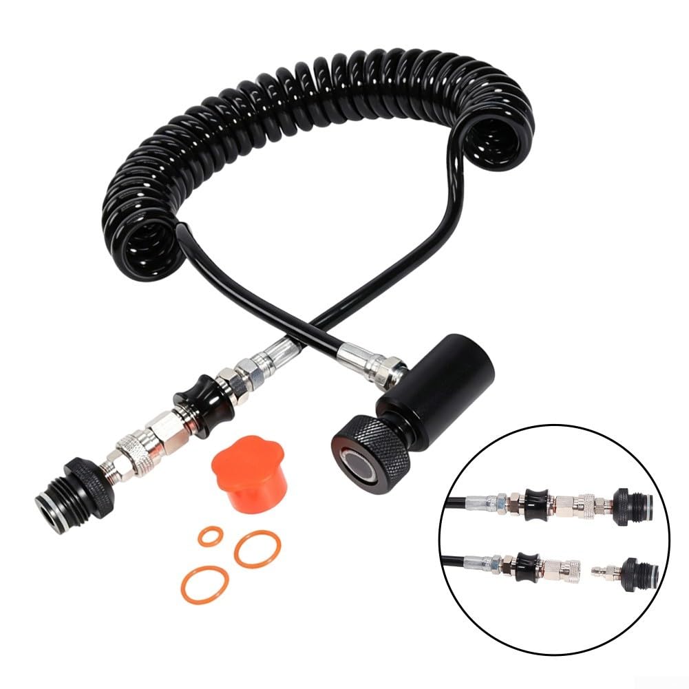 Válvula Deslizante G1/2-14 Manguera Espiral Control Flujo(Black)
