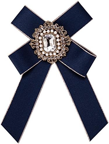 SunvyPremium Women Retro Bow Brooch Pin Bow Tie Jewelry Formal Wedding Party