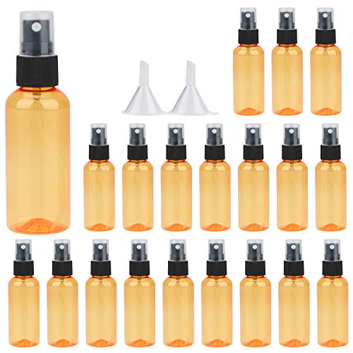 Woaiwo-q Spray Bottle,Fine Mist 80ml/2.7oz Spray Bottles,Small Reusable Empty Plastic Bottles with Atomizer Pumps (20 pack,Orange)