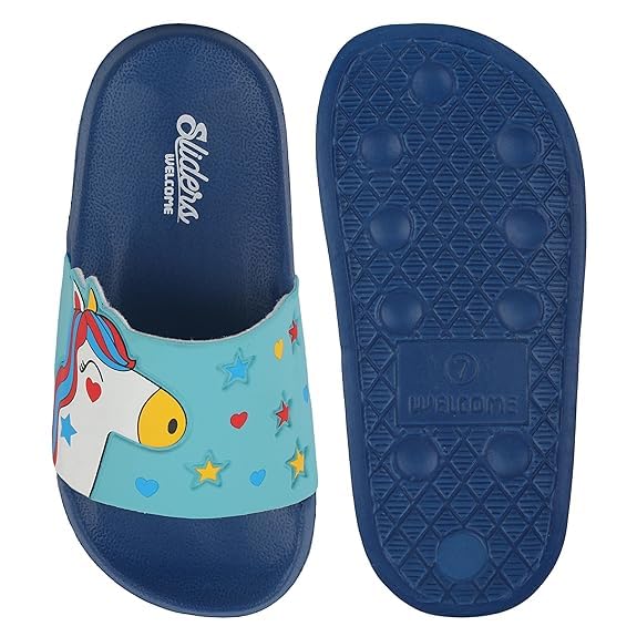 Image of URJO unisex-child Urjo Fandom Kid's Sliders /Slippers Lightweight Super Flexible Stylish Dailywear Sliders /Slippers Boy's & Girl's Slipper