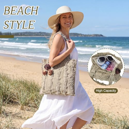 Bolso Boho para mujer rosa vintage con tassel miniatura 6