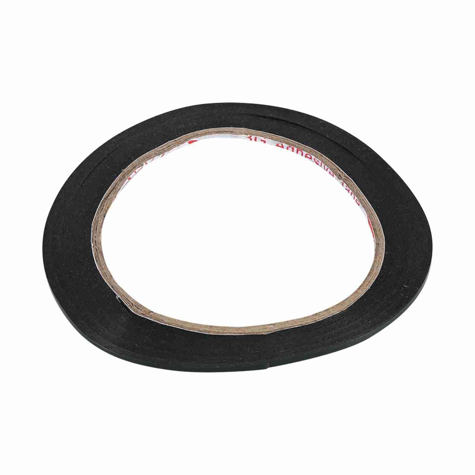 Marhynchus 10M 2mm Black Strong Sticky Double Sided Foam Tape Roll for Repairing Cellphone, Blackboard