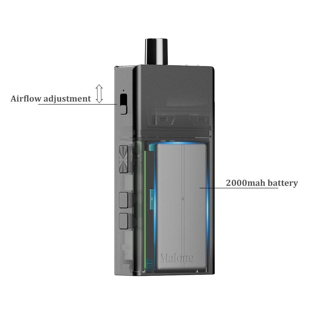 Amazon | VAPTIO Malone Kit 35W 電子タバコ 画面付き 2000mAh 充電式