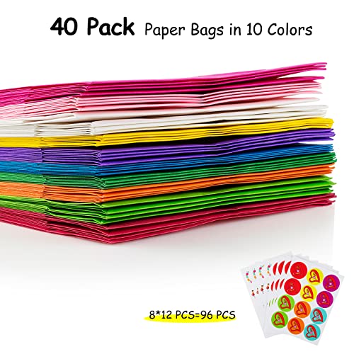 Leenou 40 Pezzi Sacchetti Regalo di Carta