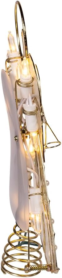 Kurt Adler 10 Lights LED Capiz Wire Angel Treetop