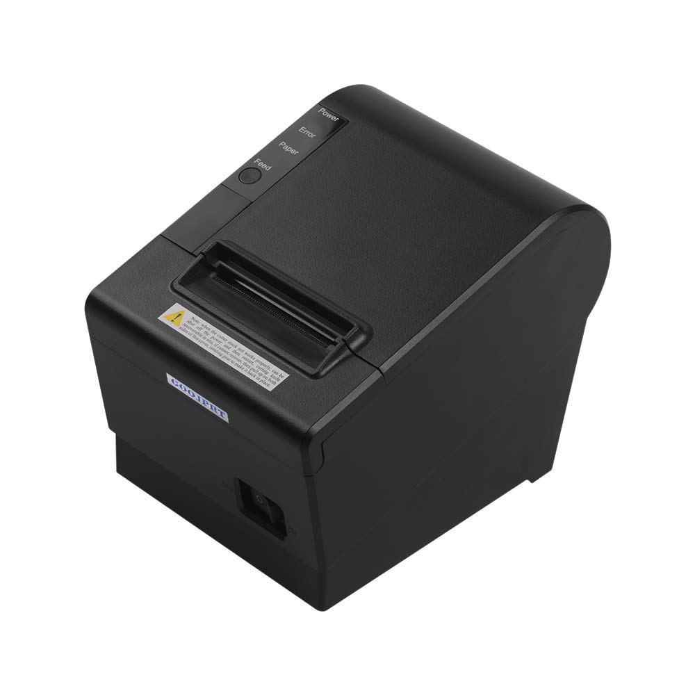 JP-58DC Thermal Receipt Printer, 58mm Thermal Print Paper Needed, Automatic Paper Cutting Function——USB Desktop Thermal Receipt Printers