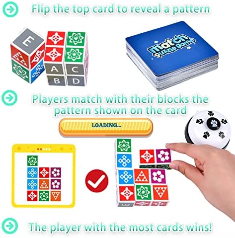 Wooden The Puzzle Game 2.0 Popular Board Games for Family Night, Pattern Matching Puzzle Game with Bell, Block Match Puzzles Building Cubes Educational Toys for Kids and Adults for Age 4 and up 5 519y71HUNeL. AC